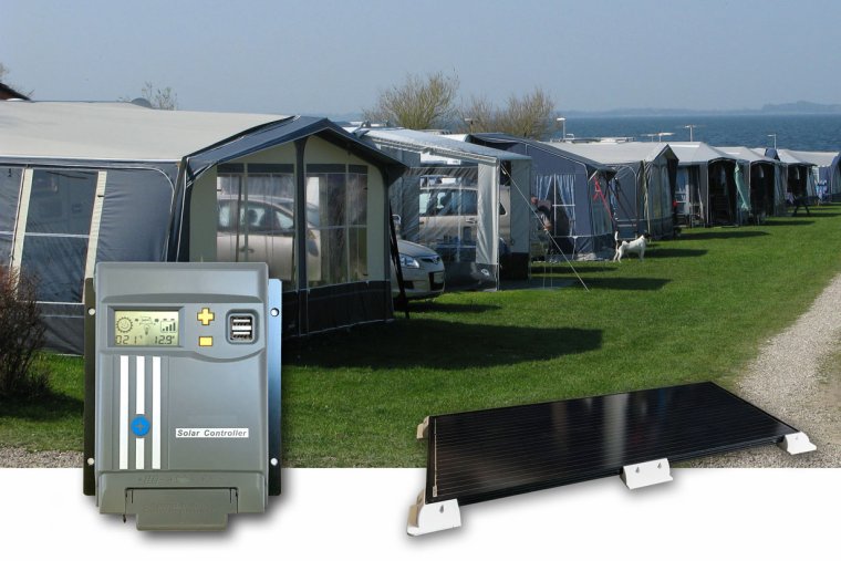 Camping solanlæg 800-900Wh (200Wp MPPT)