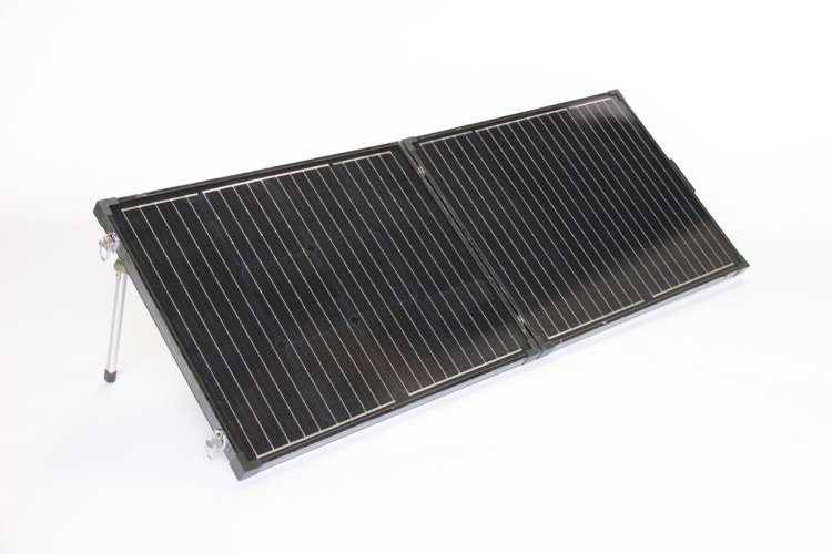 140W (420Wh) sort solcellekuffert