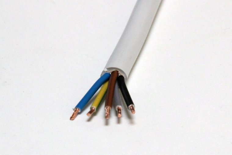 El-kabel NYM-J 5x2.5 mm2 pr. meter
