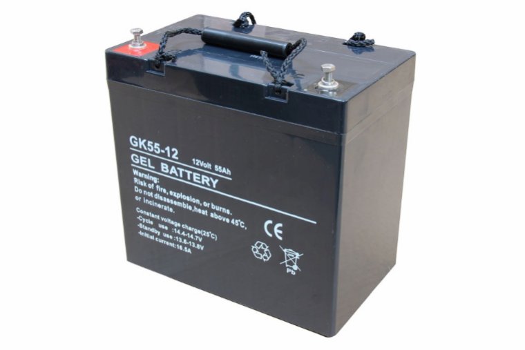 12V 55Ah GEL/AGM, deep cycle batteri
