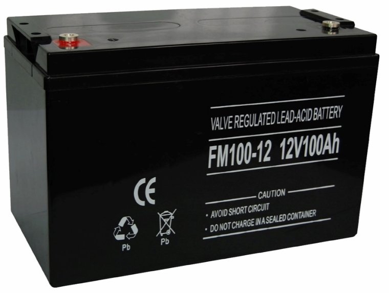 12V 100Ah GEL batteri (51 AH) Overskud)