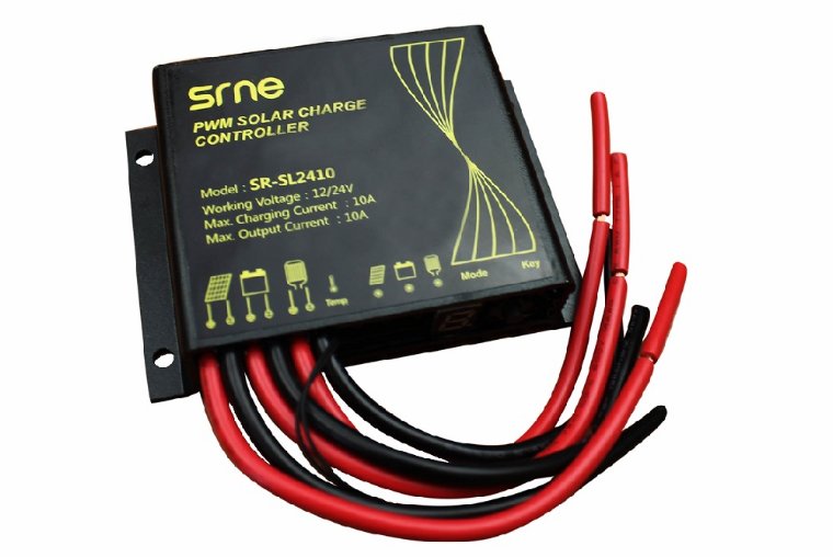 Laderegulator 10A / 12-24V IP68 VANDTÆT