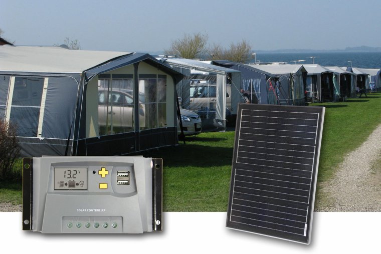 Camping solanlæg 160-190Wh (60Wp)