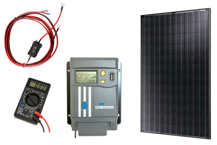 Grundpakke 12/24V 430Wp & 20A MPPT lader m/display
