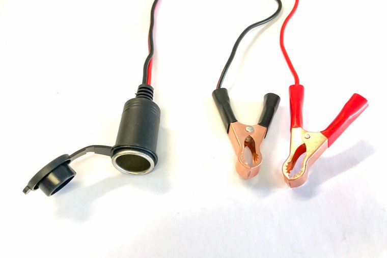 Batterikabel, Cigar-Krokodillenæb m/10A sik.