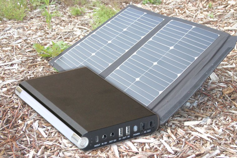 Campingkit 100 med 45W foldbar solcelle