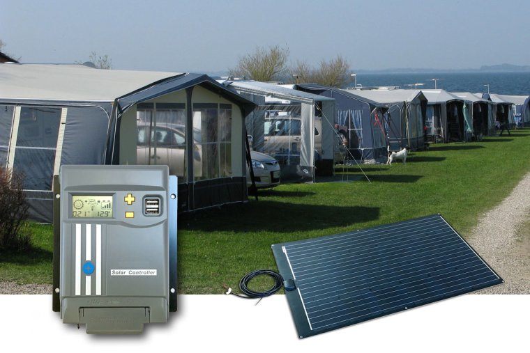 Camping solanlæg 750-800Wh (200Wp letvægt) MPPT