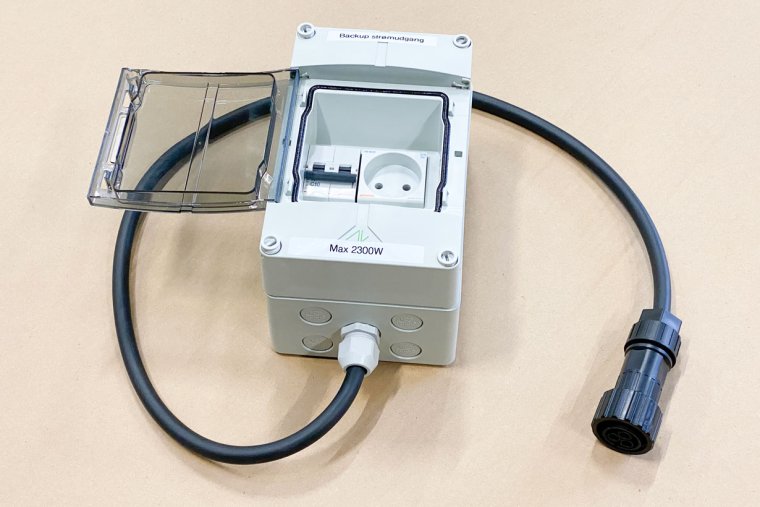 Backup udgang 230V 10A til HybridPower 2036G og Growatt SPH3600