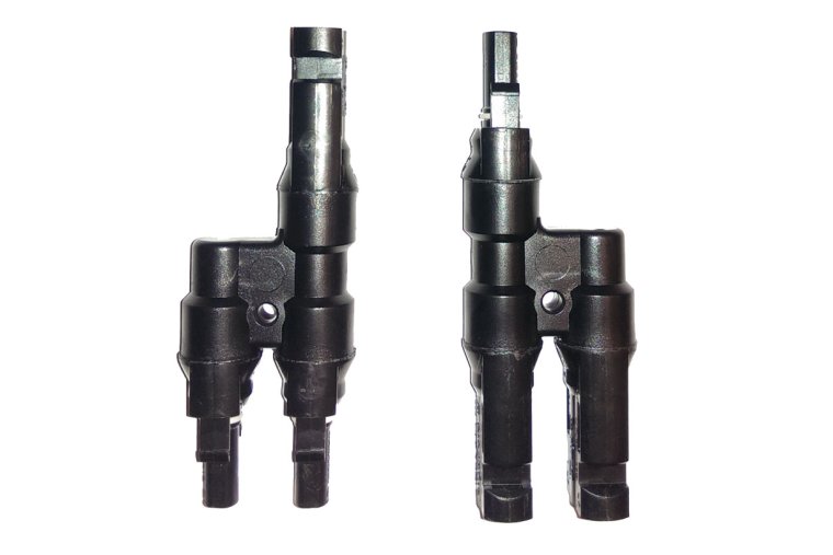 MC4 dobbeltstik 2-1 sæt (Plus/Minus)