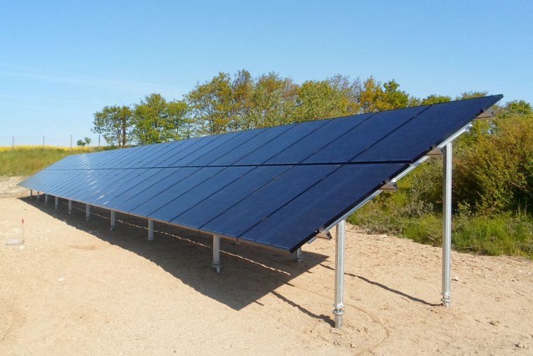 6 KWp solcelleanlæg - Jordanlæg
