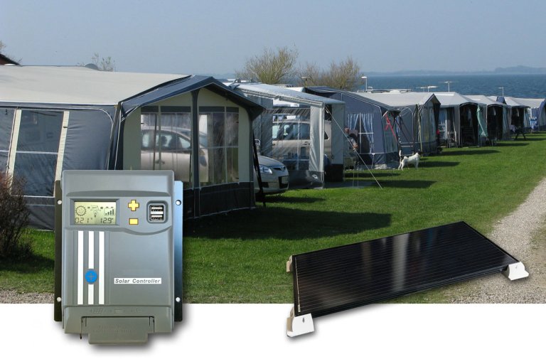 Camping solanlæg 480-540Wh (120Wp MPPT)