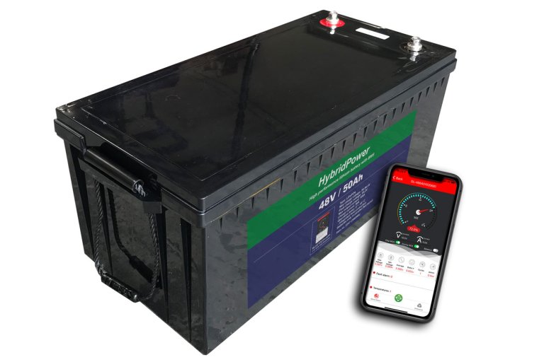 48V 50Ah LiFePO4 batteri m/APP overvågning