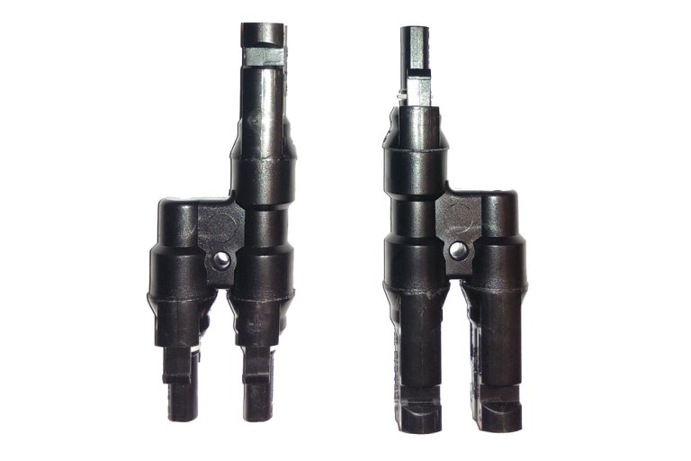 MC4 dobbeltstik 2-1 sæt (Plus/Minus)