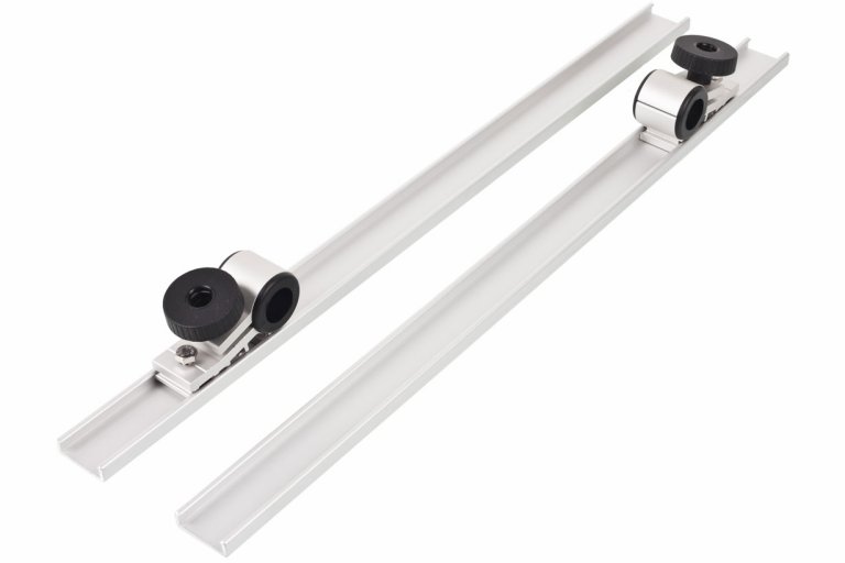 Solcellebeslag til båd, 25mm ræling, vippe & skyde