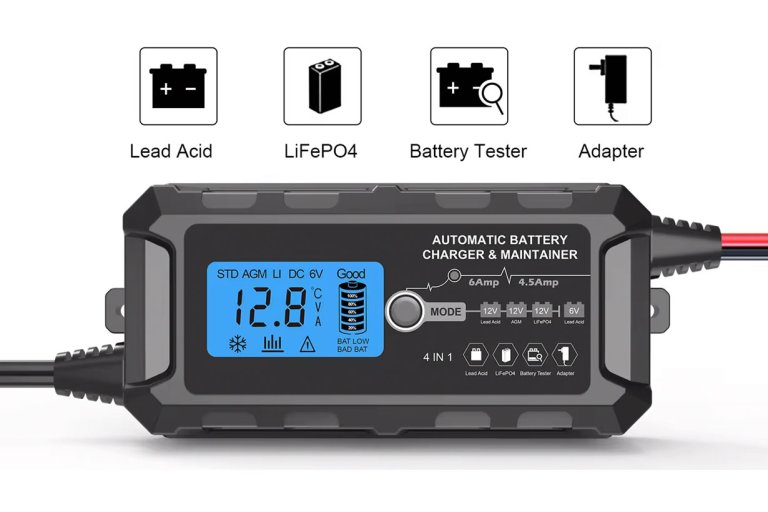 Lithium & bly batterilader 12V (14,4V) / 9-10A - Combilader